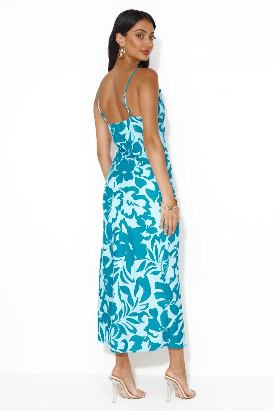 Beauty Of Music Maxi Dress Teal