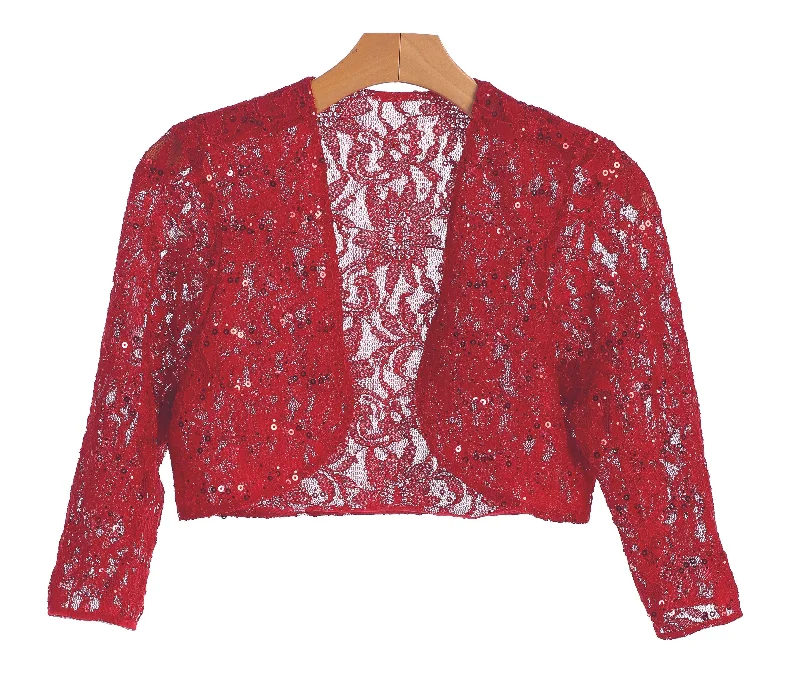 Formal Long Sleeve Lace Bolero Jacket