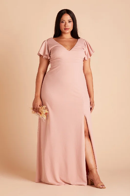 Hannah Crepe Dress - Dusty Rose