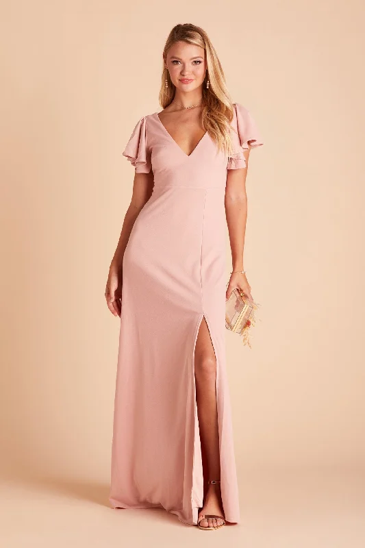 Hannah Crepe Dress - Dusty Rose