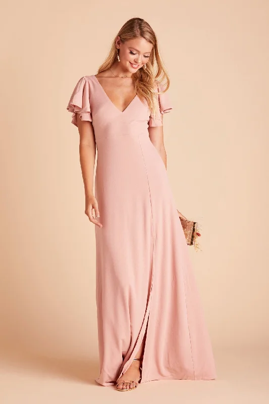 Hannah Crepe Dress - Dusty Rose