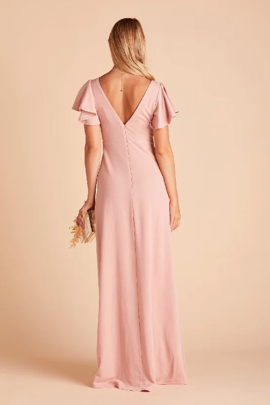 Hannah Crepe Dress - Dusty Rose