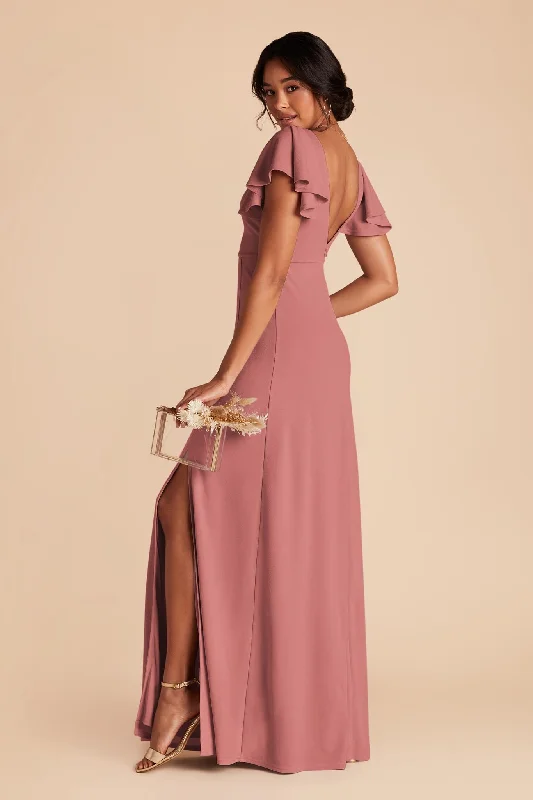 Hannah Crepe Dress - Mulberry