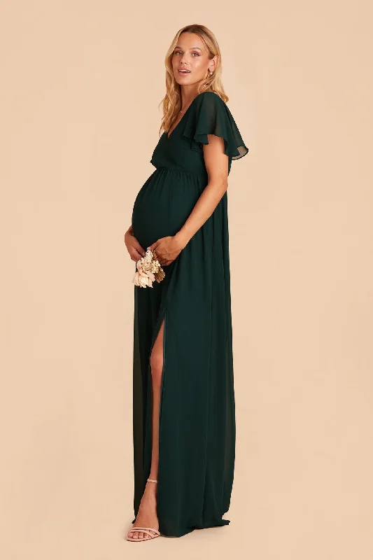 Hannah Empire Dress - Emerald