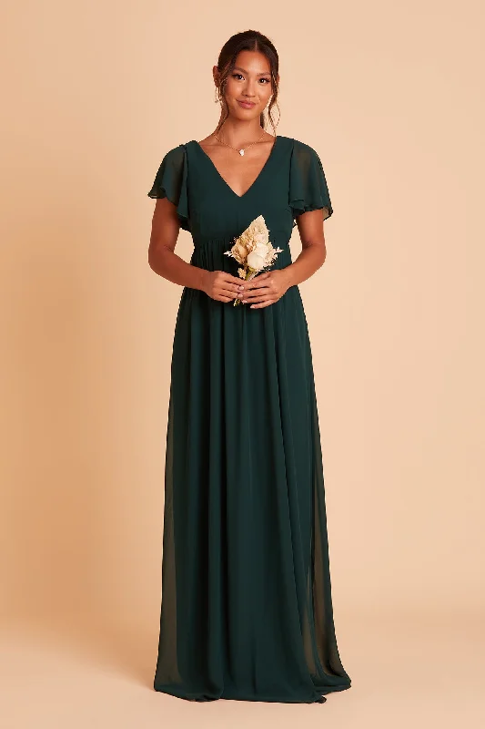 Hannah Empire Dress - Emerald