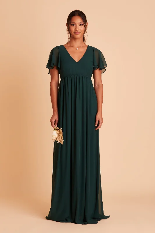 Hannah Empire Dress - Emerald