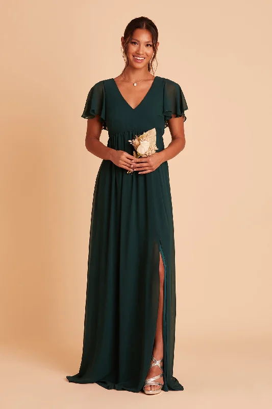 Hannah Empire Dress - Emerald