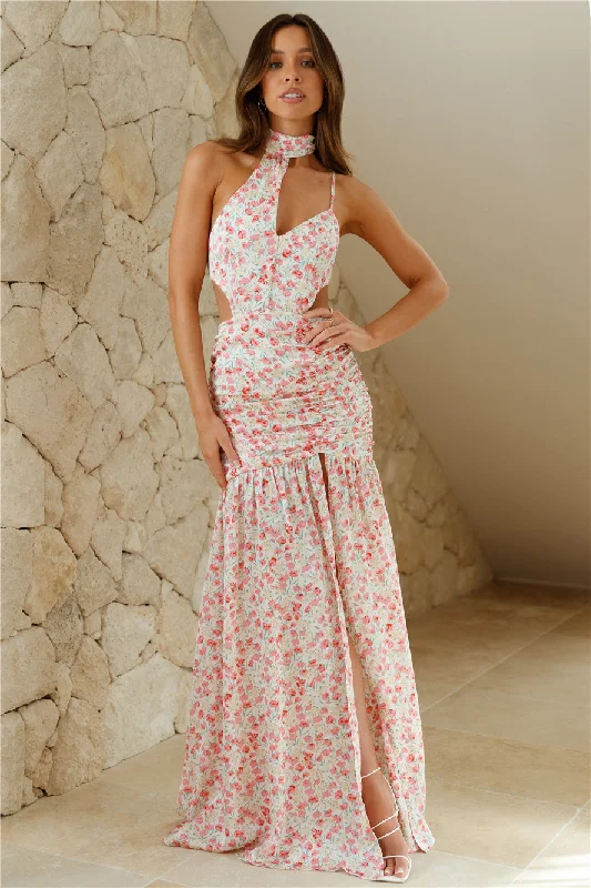 HELLO MOLLY Wildflower Bloom Maxi Dress Pink