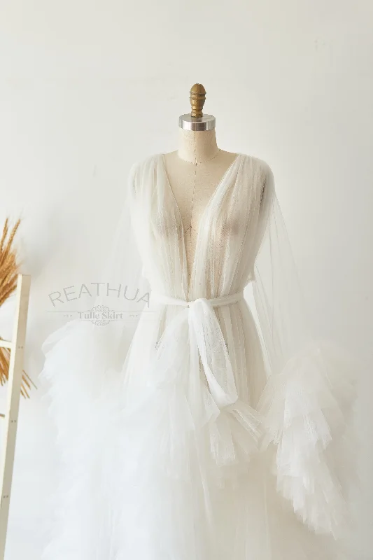 Ivory Tulle Maternity Gown Tulle Dress for Maternity Photography Photo Shoot