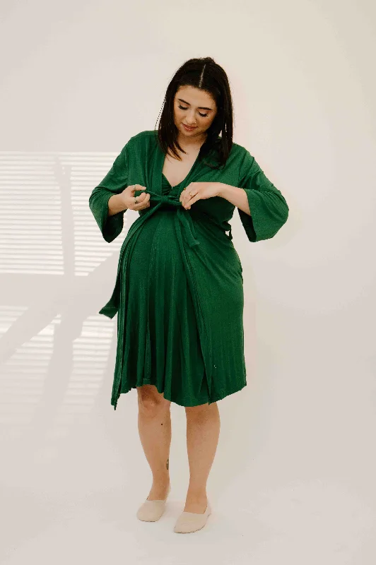 Mia Robe / Short / Full Figure One Size / Emerald