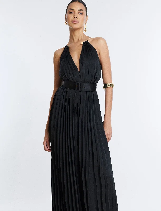 Libby Wide Leg Belted Jumpsuit