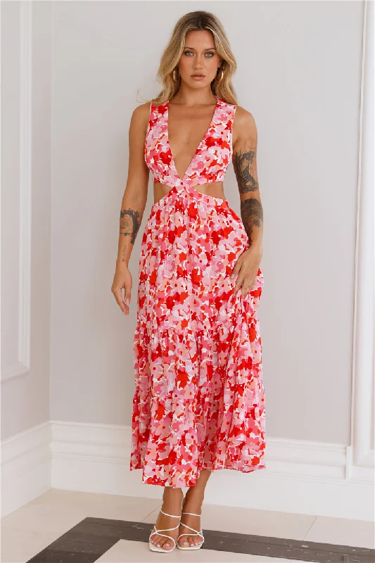 Mixing Love Maxi Dress Pink