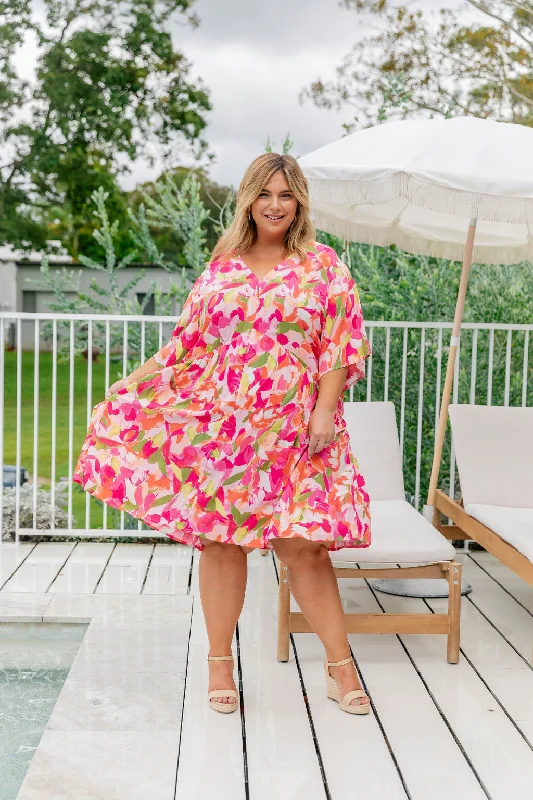 Peak Party Dress in Spring Bloom