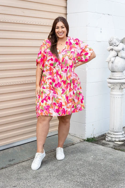 Peak Party Dress in Spring Bloom