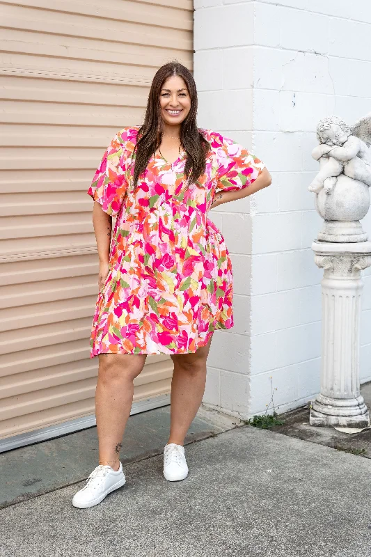 Peak Party Dress in Spring Bloom