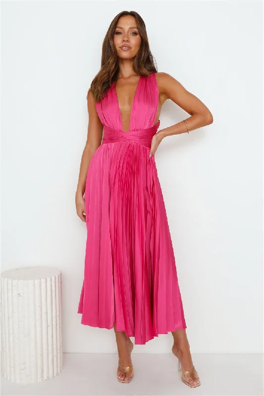 Prime Asset Maxi Dress Hot Pink