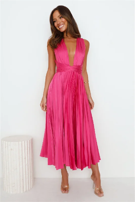 Prime Asset Maxi Dress Hot Pink