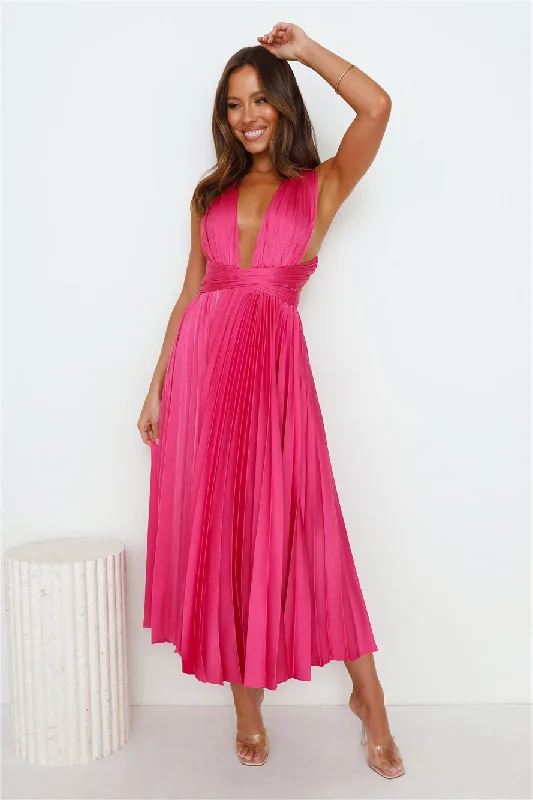 Prime Asset Maxi Dress Hot Pink