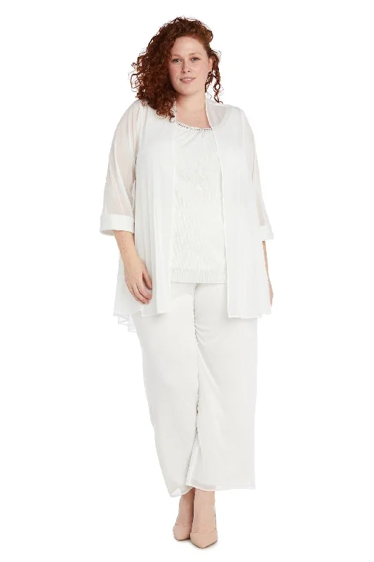 R&M Richards 2593W Plus Size Long Formal Pant Suit