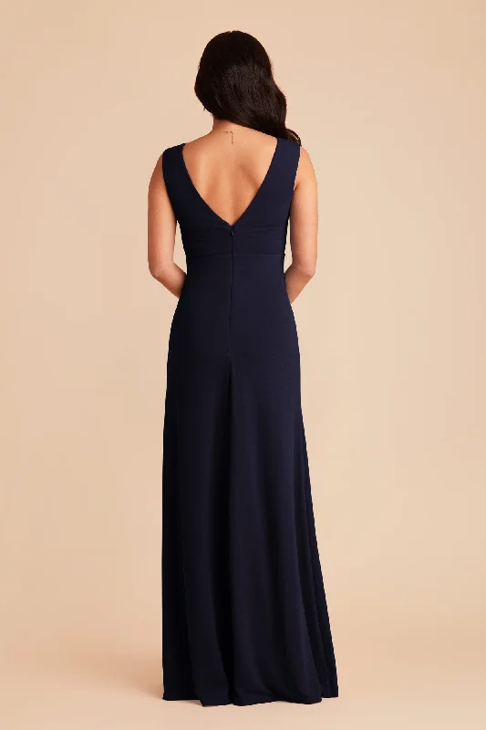 Shamin Crepe Dress - Navy