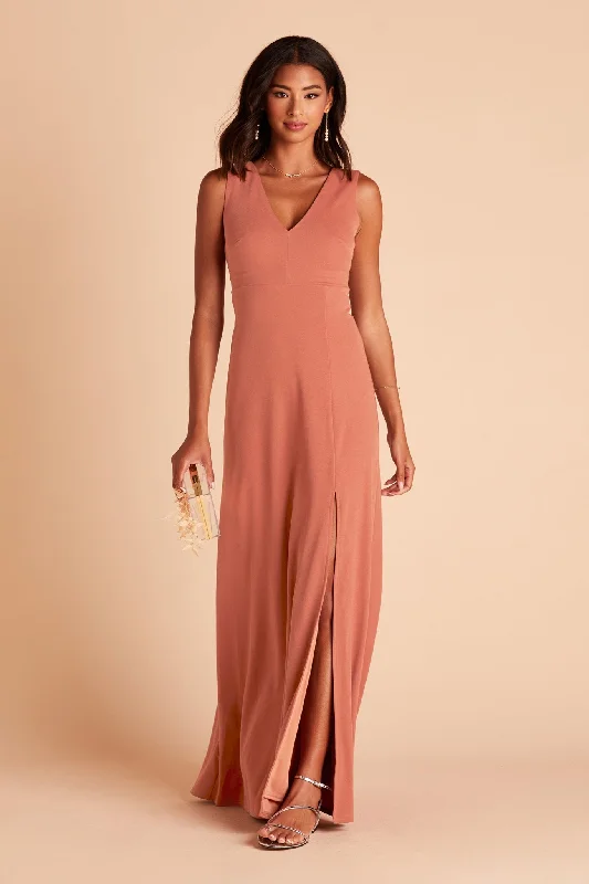 Shamin Crepe Dress - Terracotta