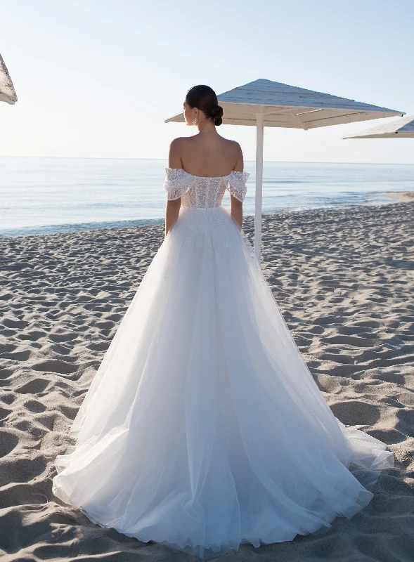 Stunning Off-Shoulder Wedding Gown