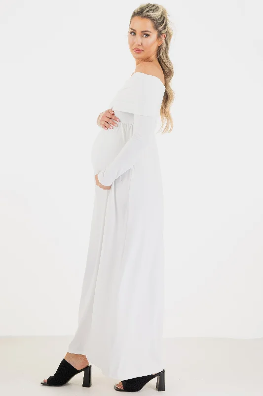 Over the Shoulder Maternity Dress