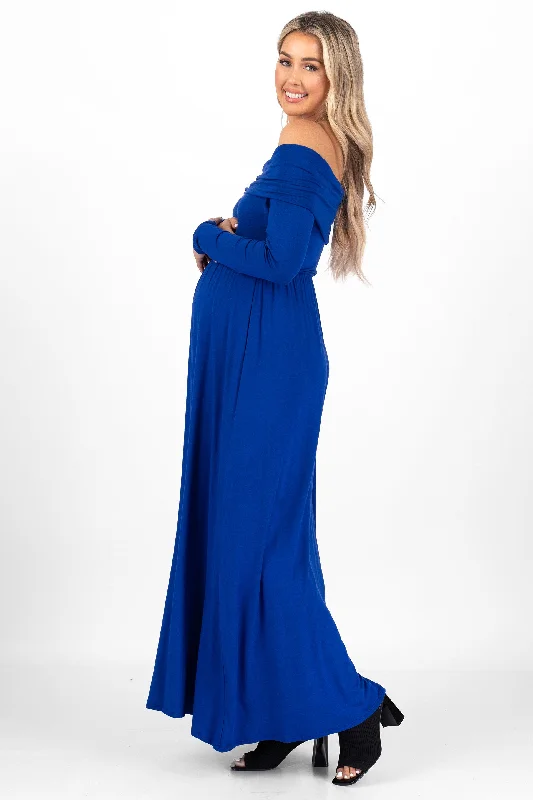 Over the Shoulder Maternity Dress