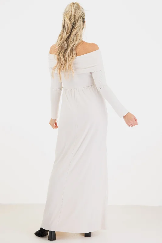 Over the Shoulder Maternity Dress