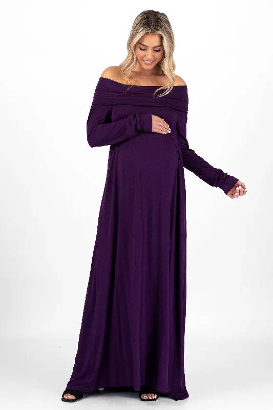 Over the Shoulder Maternity Dress