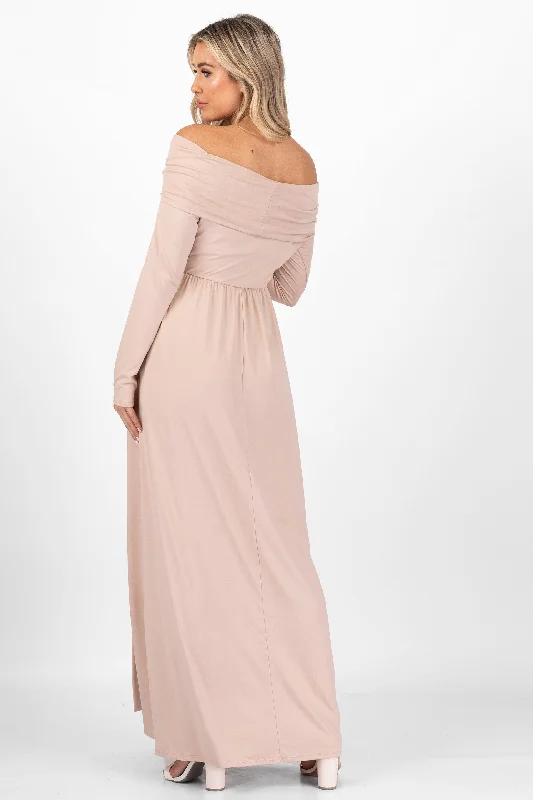 Over the Shoulder Maternity Dress