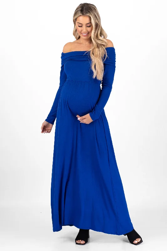 Over the Shoulder Maternity Dress