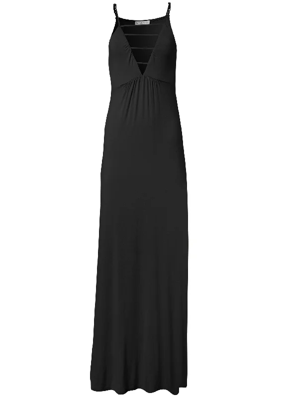 Strappy maxi dress - Black